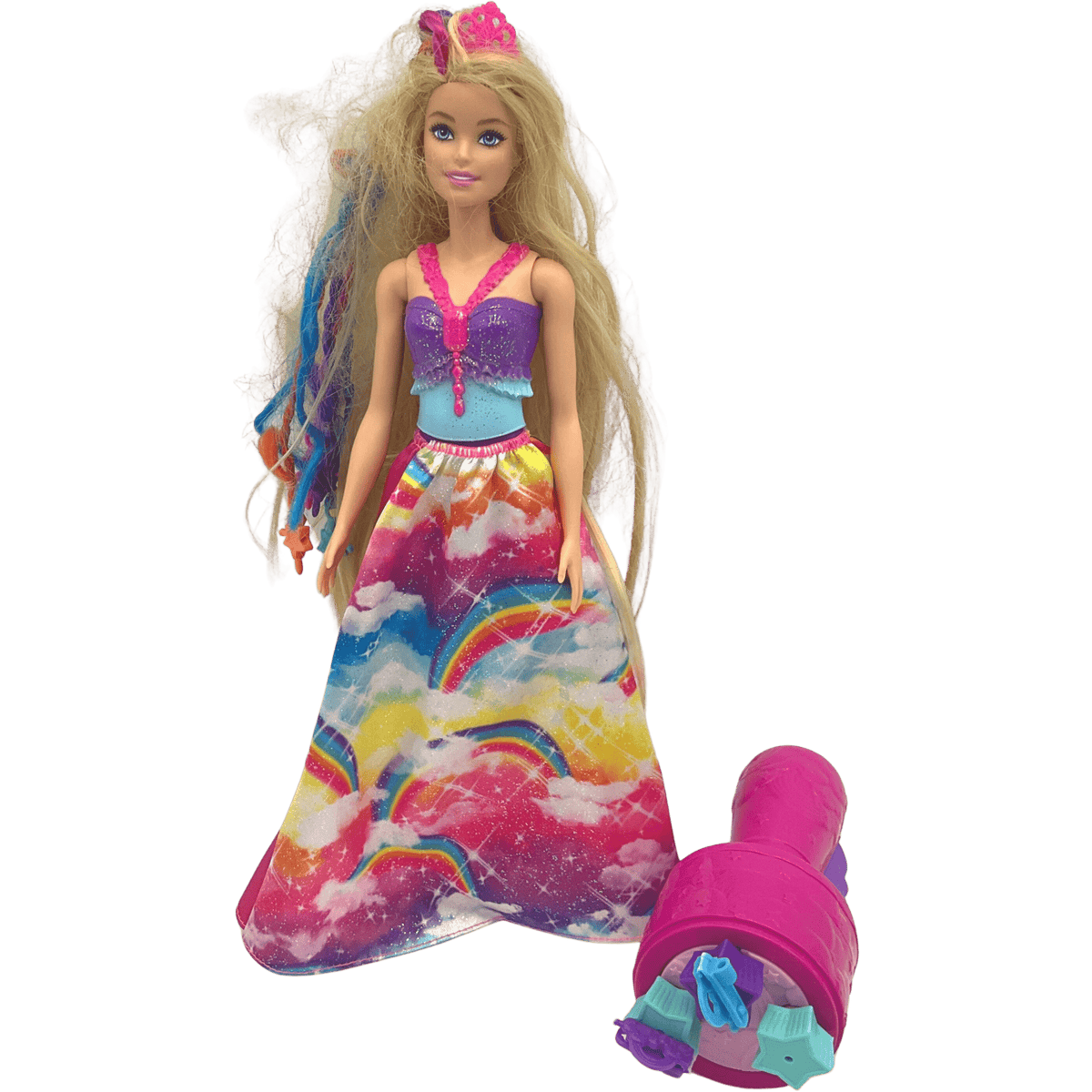 Poupee Barbie Princesse Tresse Magique Mattel d occasion KIDIBAM