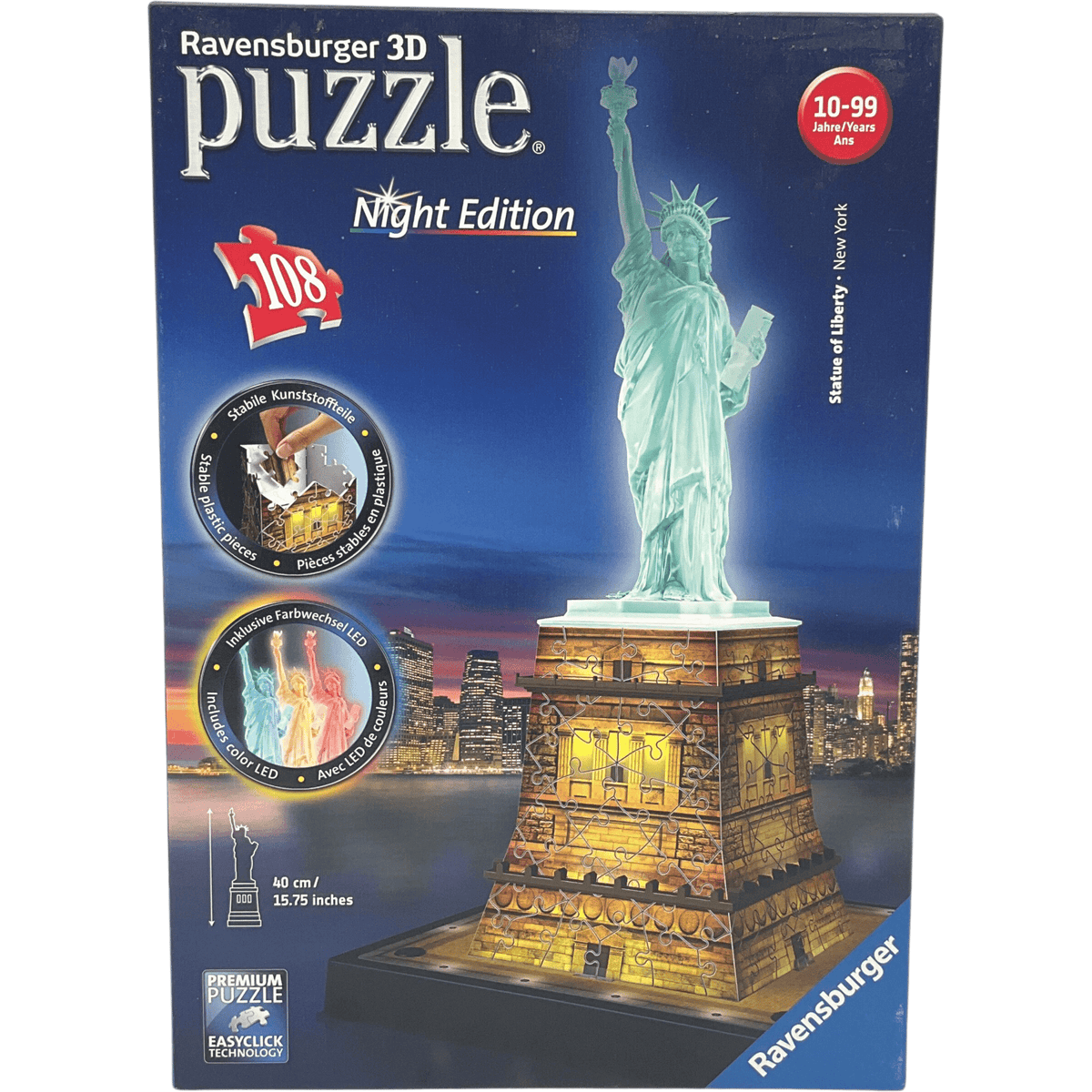 Puzzle 3D Statue de la Libert?� 108 Pi?�ces Ravensburger d'occasion - KIDIBAM