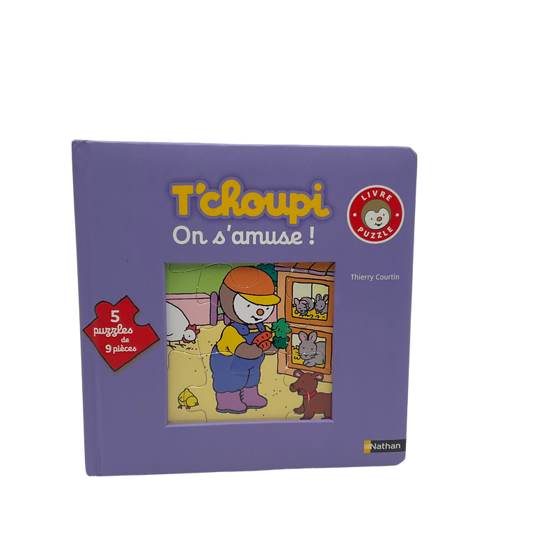 Livre-puzzle - T'choupi  on s'amuse