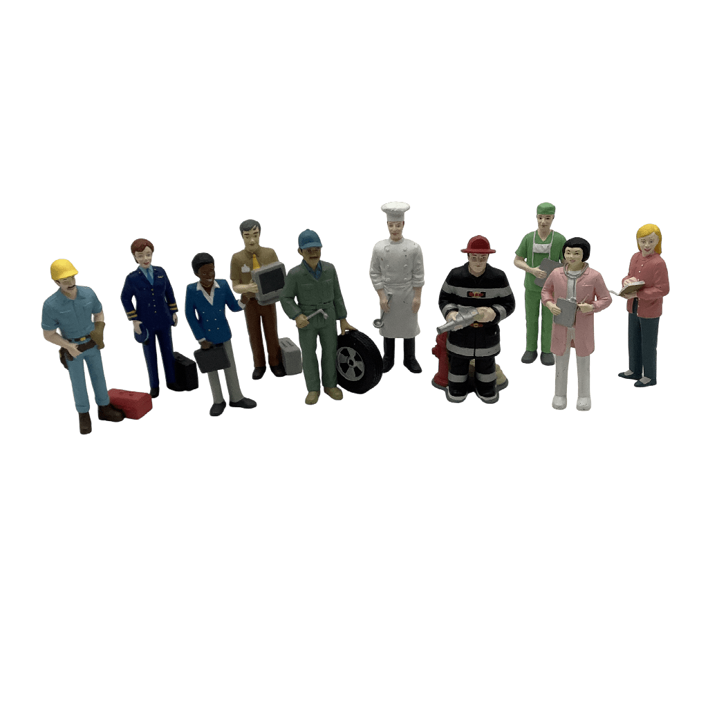 Lot de 10 figurines 12cm Les métiers