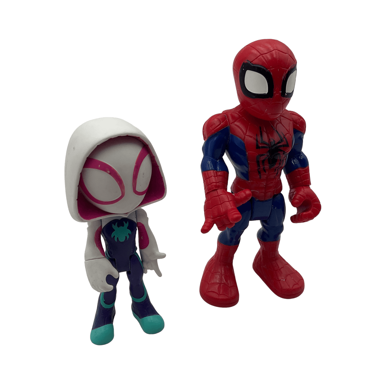 2 figurines Marvel Spiderman et Ghost - Spider 10 - 12cm - KIDIBAM