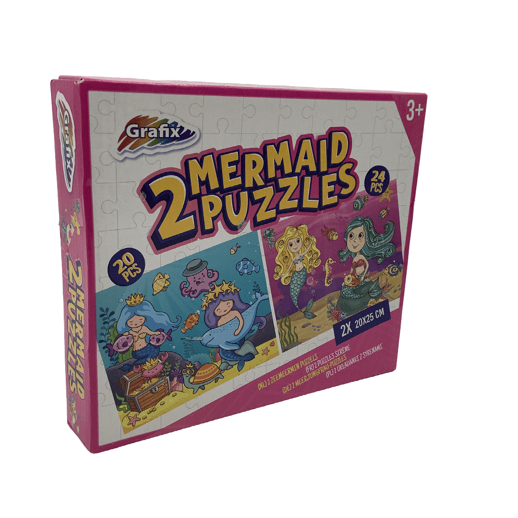 2 puzzles 24 et 20 pièces Sirènes - KIDIBAM
