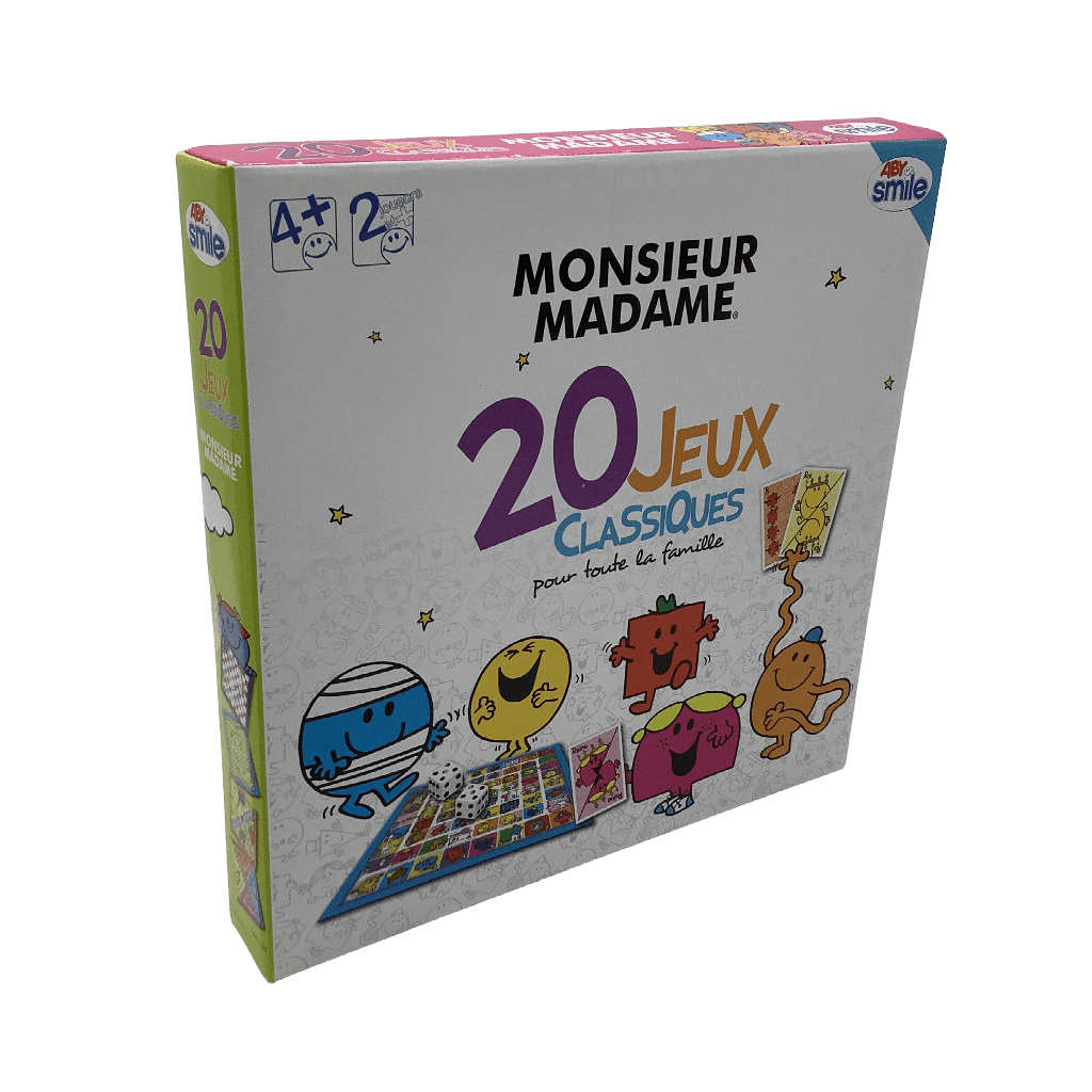 20 Jeux Classiques Monsieur Madame - KIDIBAM