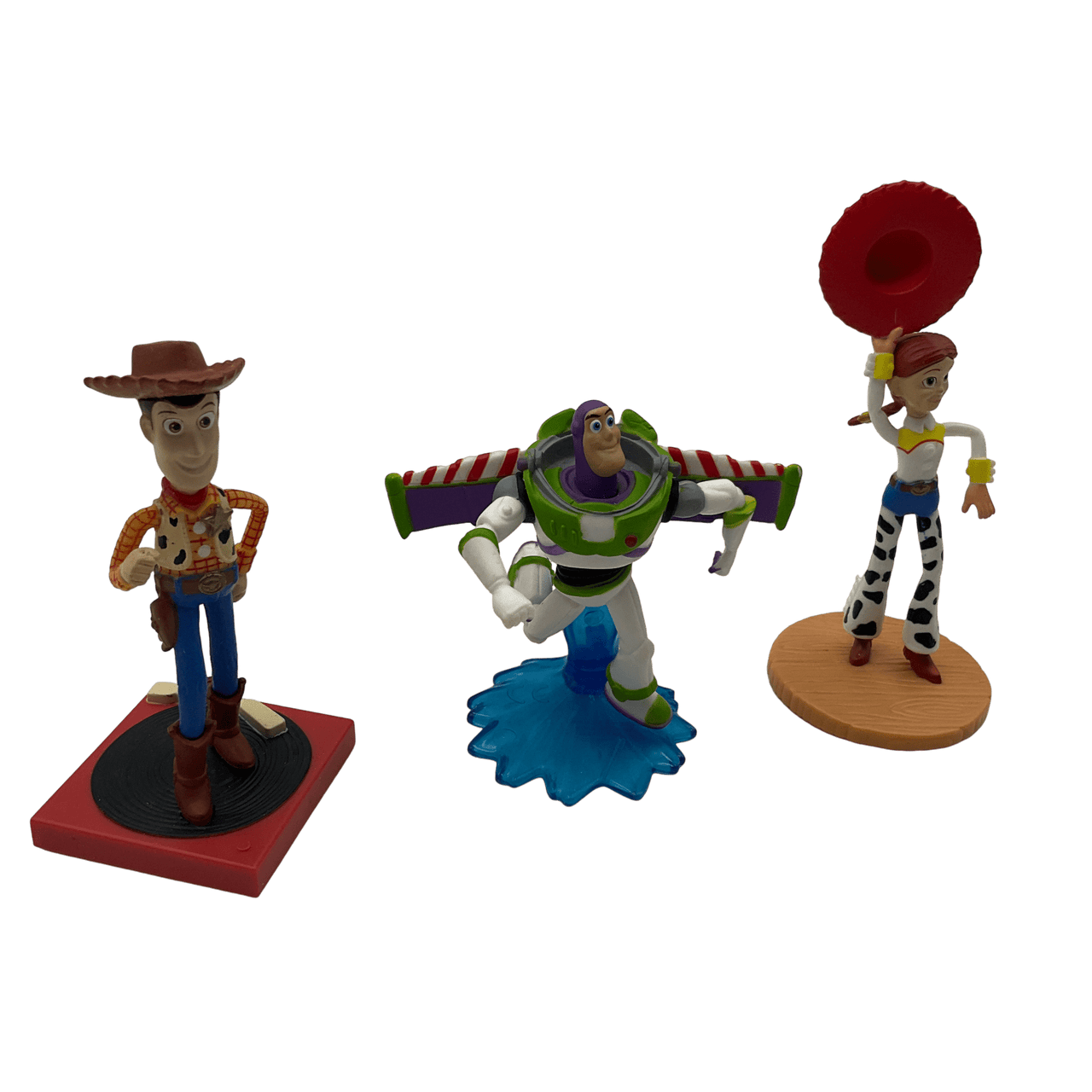 3 figurines Toy Story Woody, Buzz l'éclair et Jessie - 8 cm Disney - KIDIBAM