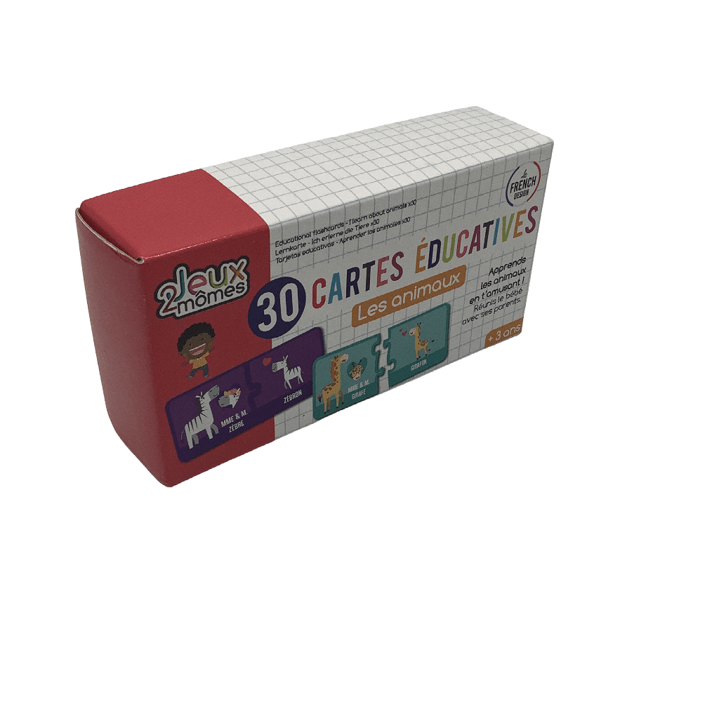 30 cartes éducatives Les animaux - KIDIBAM
