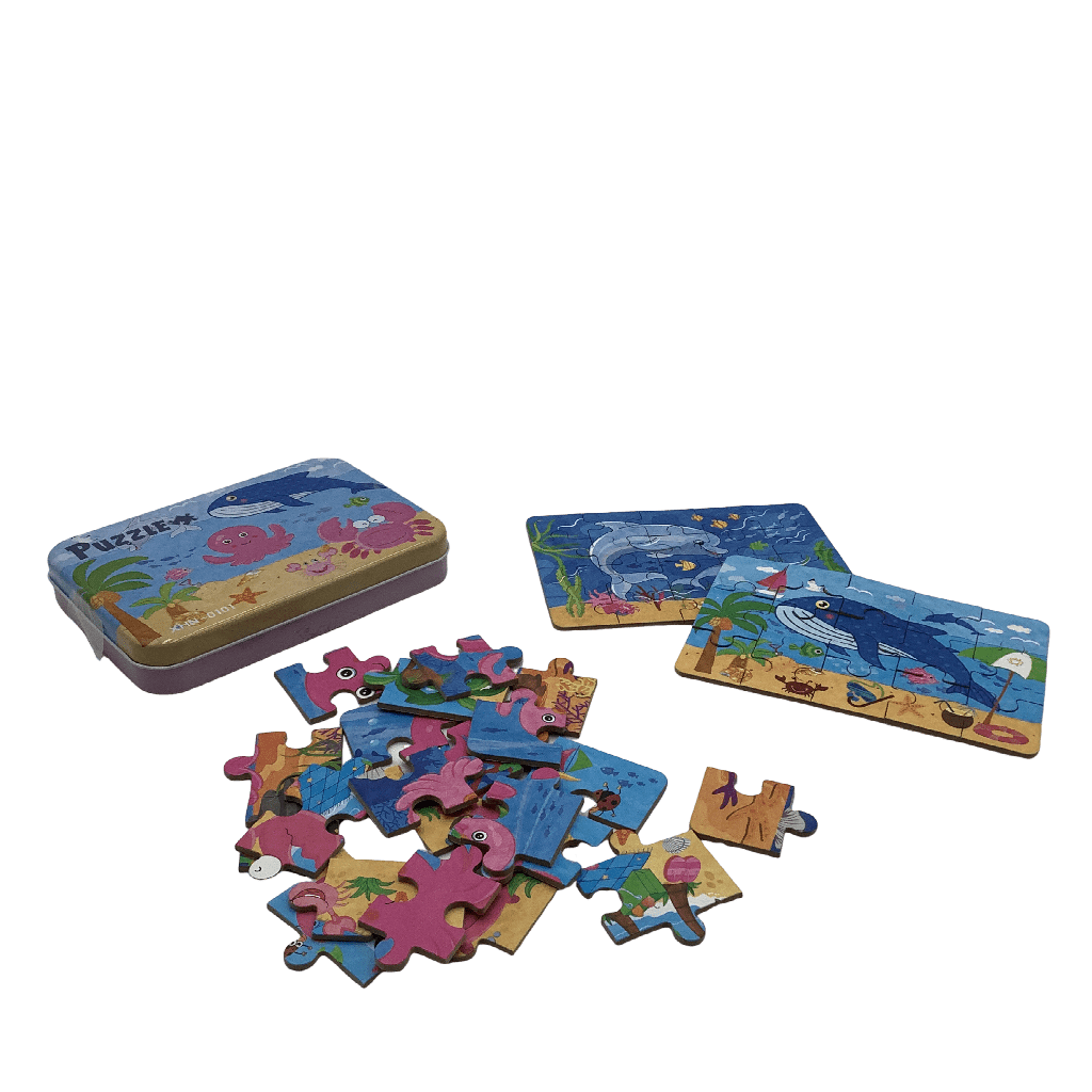 4 puzzles 9/12/15 et 20 pièces Océan - KIDIBAM