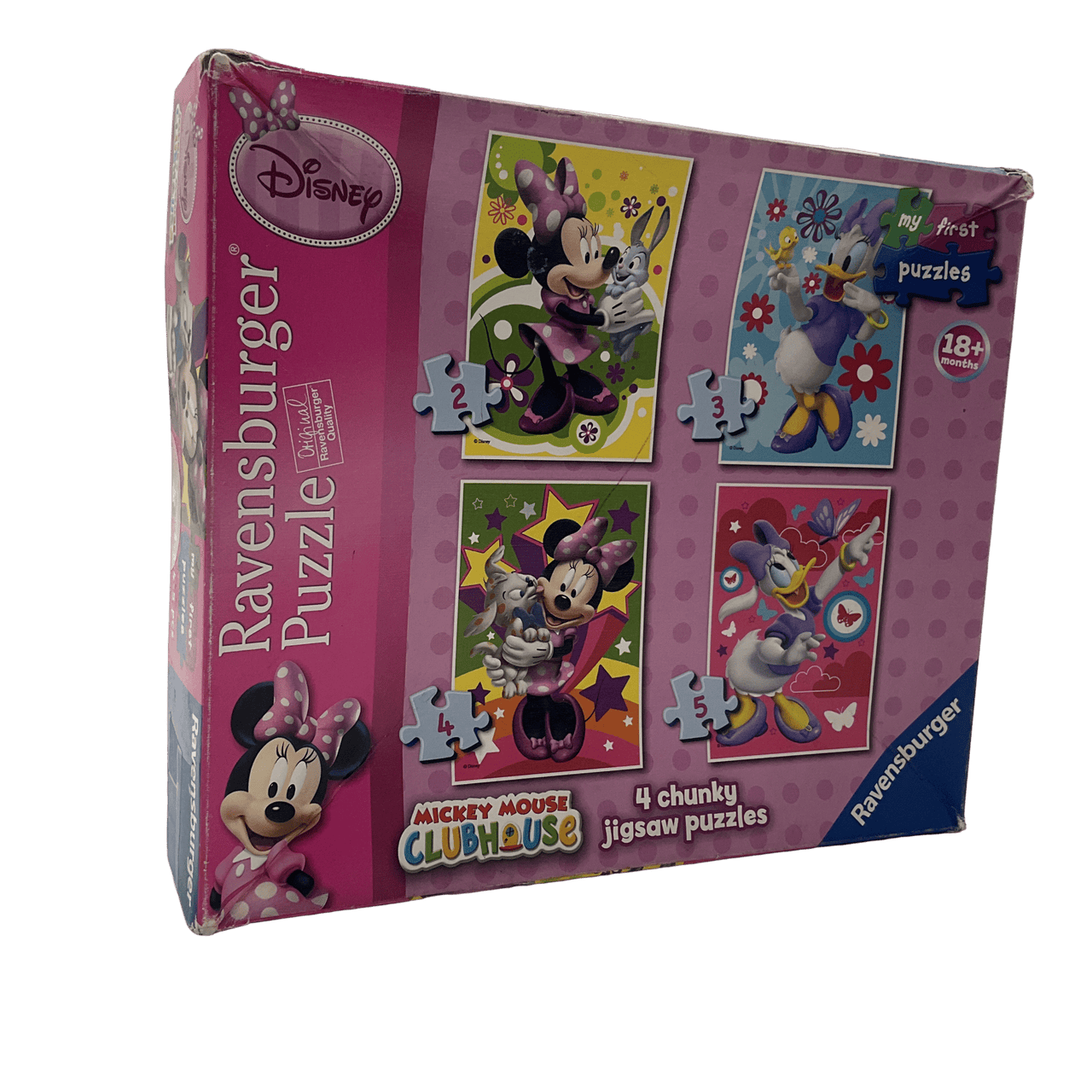 4 puzzles Disney Minnie Mouse - 2,3,4 et 5 pièces - KIDIBAM