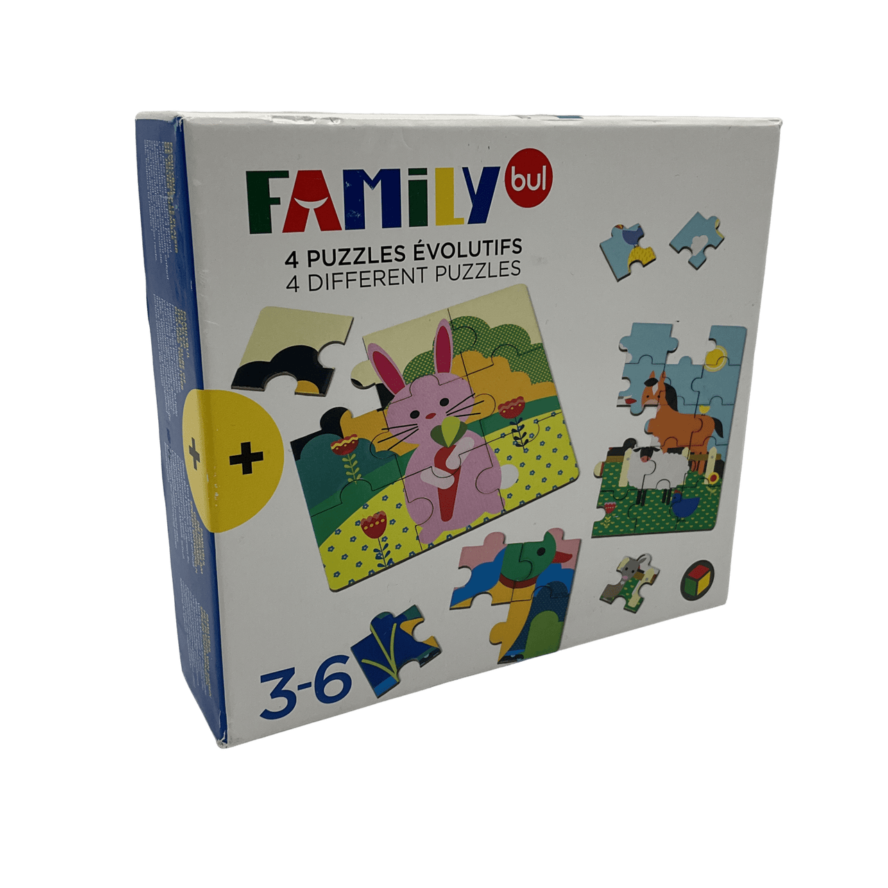 4 puzzles évolutifs animaux 9/12/16/25 pièces - KIDIBAM