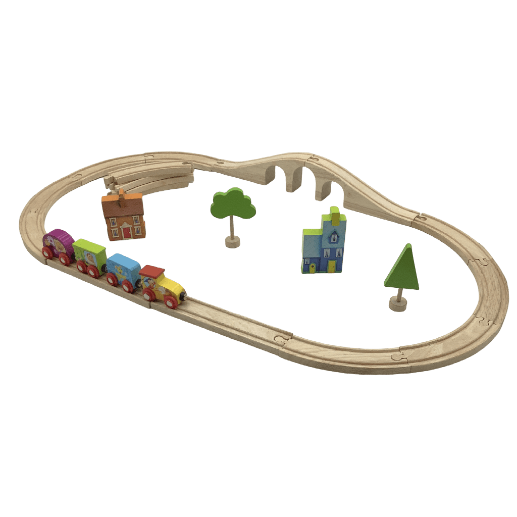 Circuit de Train en Bois Oui-Oui
