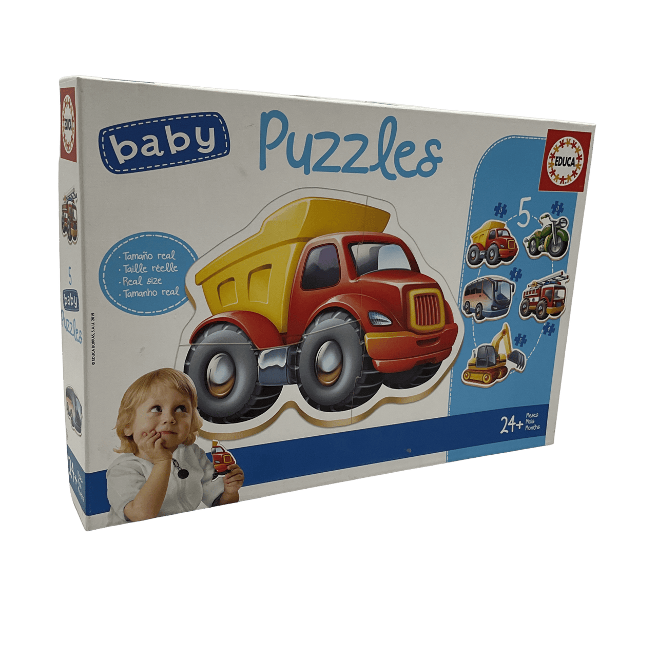 5 baby puzzle véhicules de chantier 19 Pièces - KIDIBAM