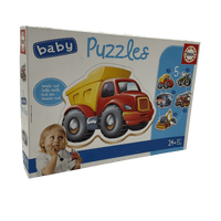 5 baby puzzle véhicules de chantier 19 Pièces - KIDIBAM