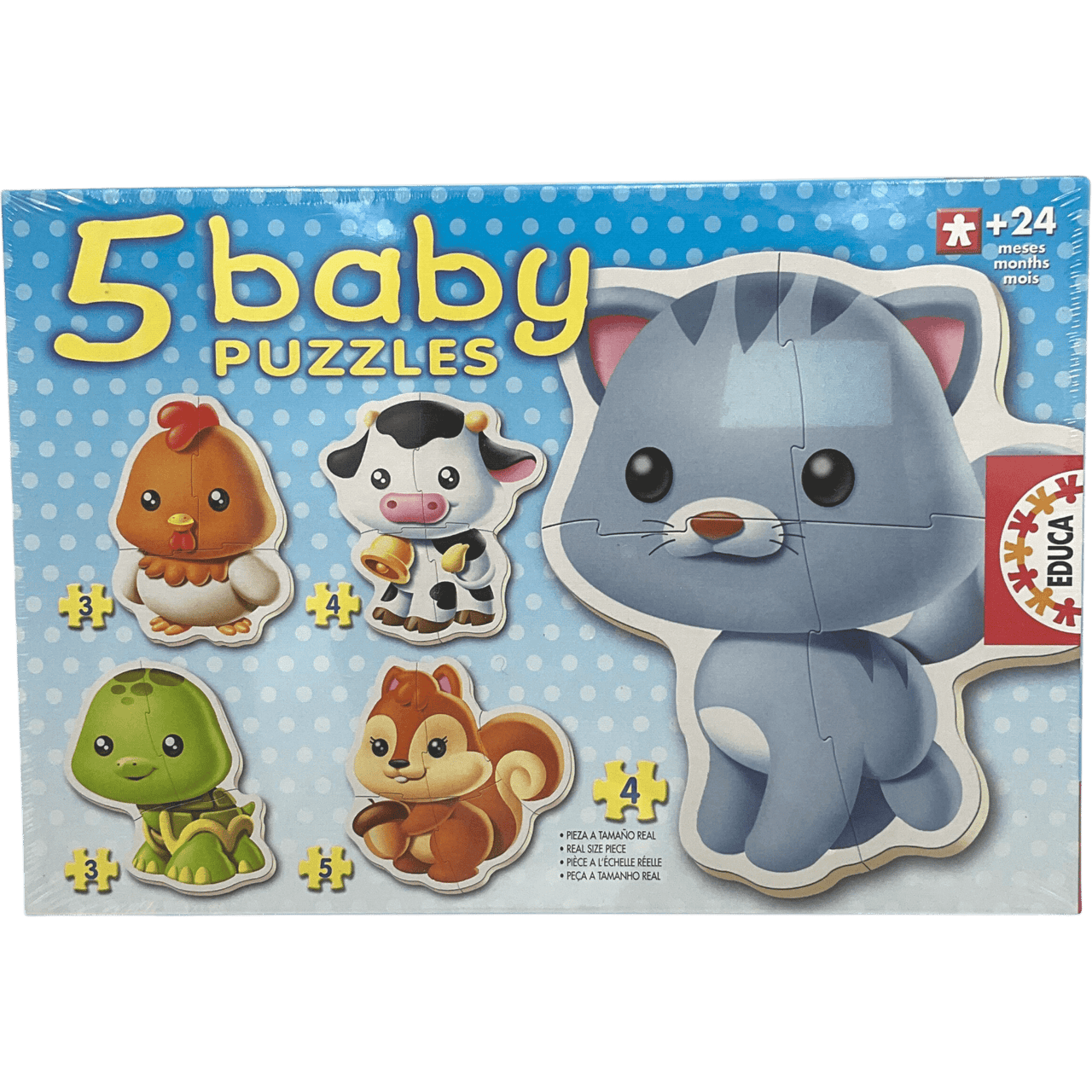 5 Baby Puzzles animaux - KIDIBAM