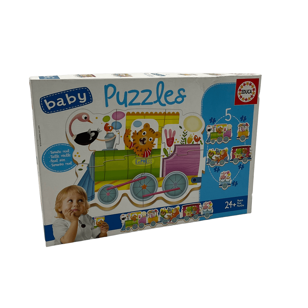 5 Baby puzzles Train - KIDIBAM