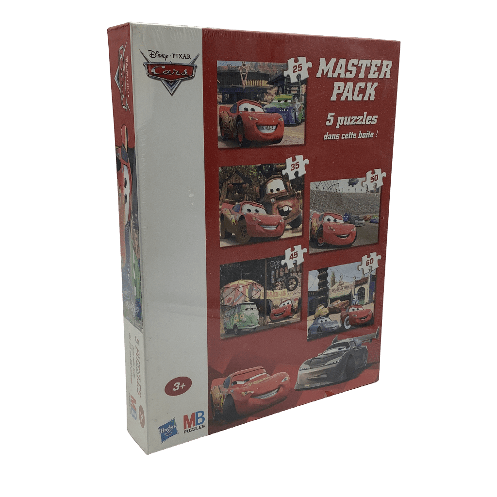 5 puzzles 25x35x45x50x60 pièces Disney Cars - KIDIBAM