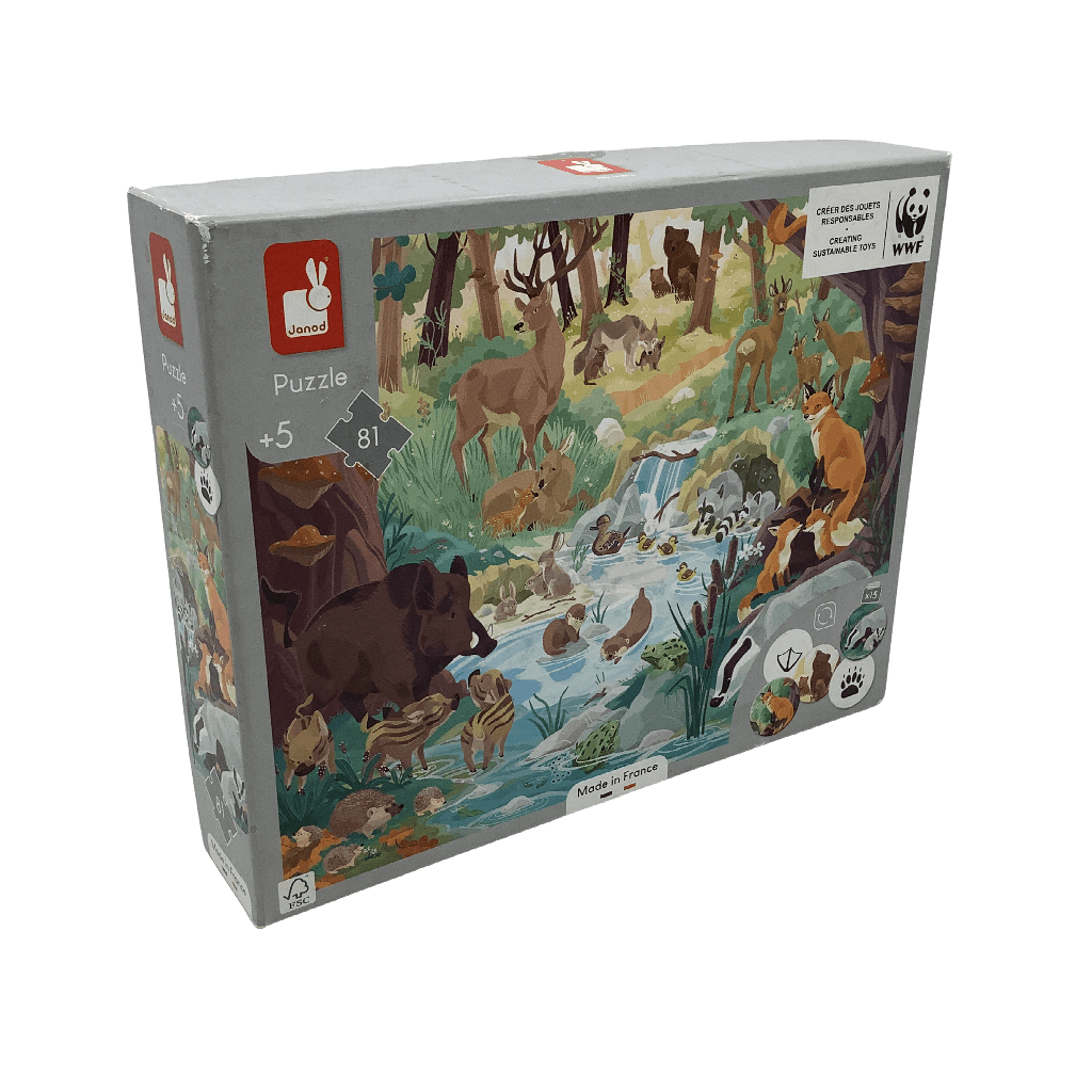 Puzzle 81 pièces - Les Empreintes des Animaux