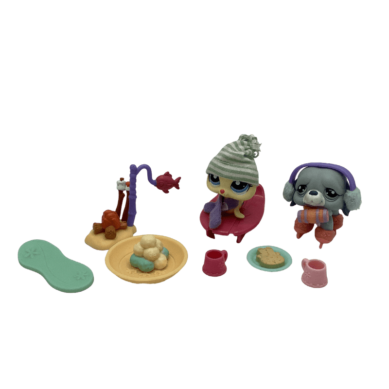 Otarie et chien avec accessoires d'hiver Littlest Pet Shop