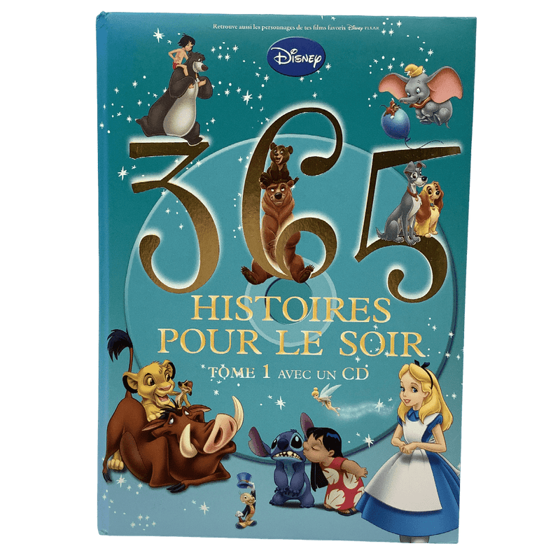 365 histoires pour le soir Disney avec CD - Tome 1