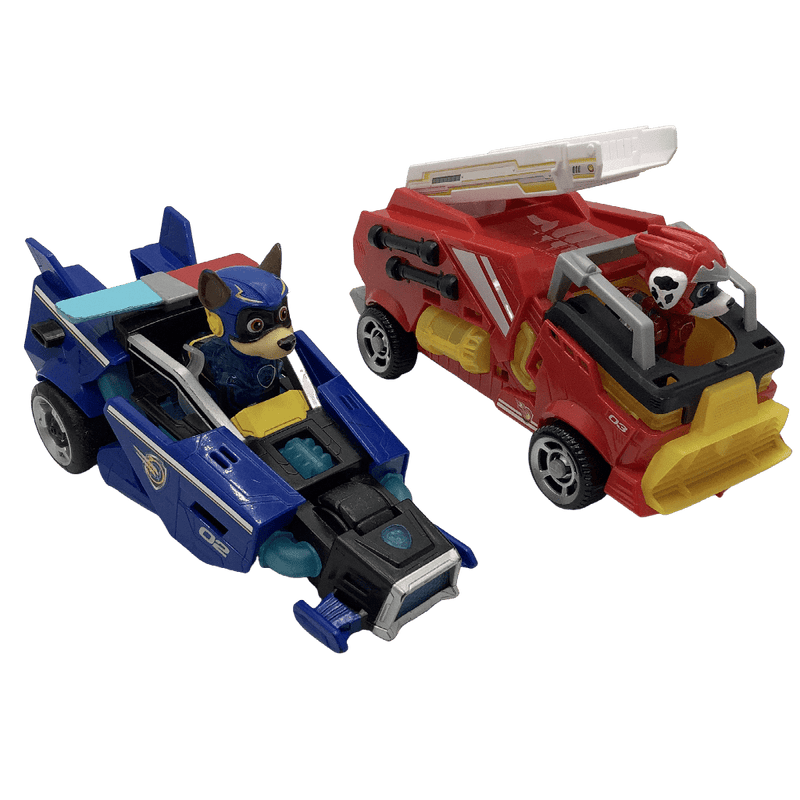 Lot de 2 figurines et véhicules électroniques La Pat' Patrouille