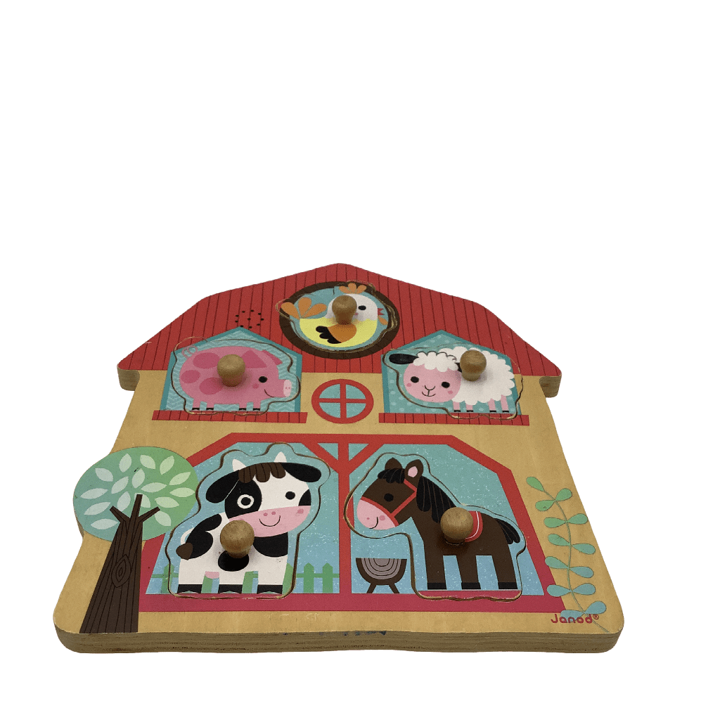 Puzzle musical 5 pièces en bois - Les Copains de Ferme