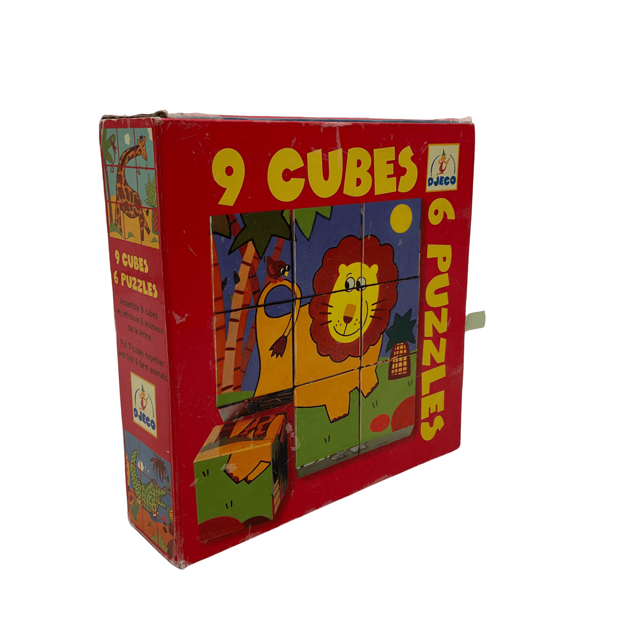 9 cubes 6 Puzzles Animaux - KIDIBAM