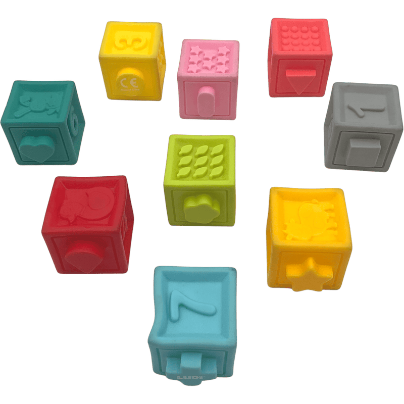 9 cubes emboitables premier âge - KIDIBAM