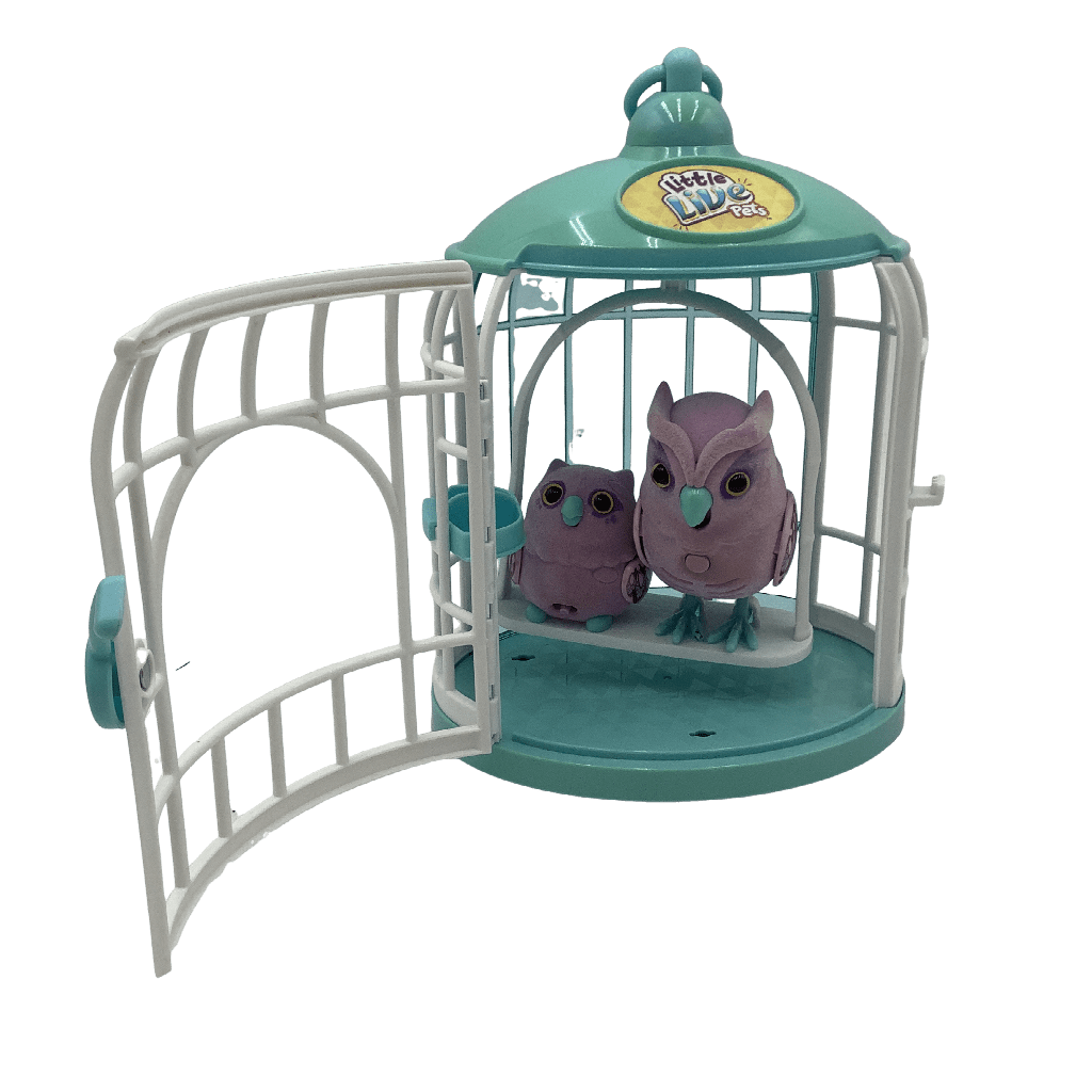 Cage avec oiseau interactif et son bébé Little Live Pets