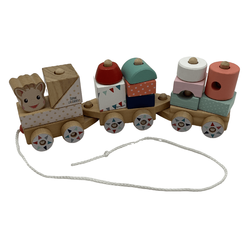 Train en bois Sophie la Girafe