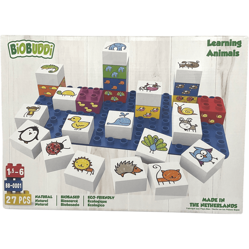 Apprentissage des animaux 26 pièces + 1 plaque (compatible Duplo) - KIDIBAM