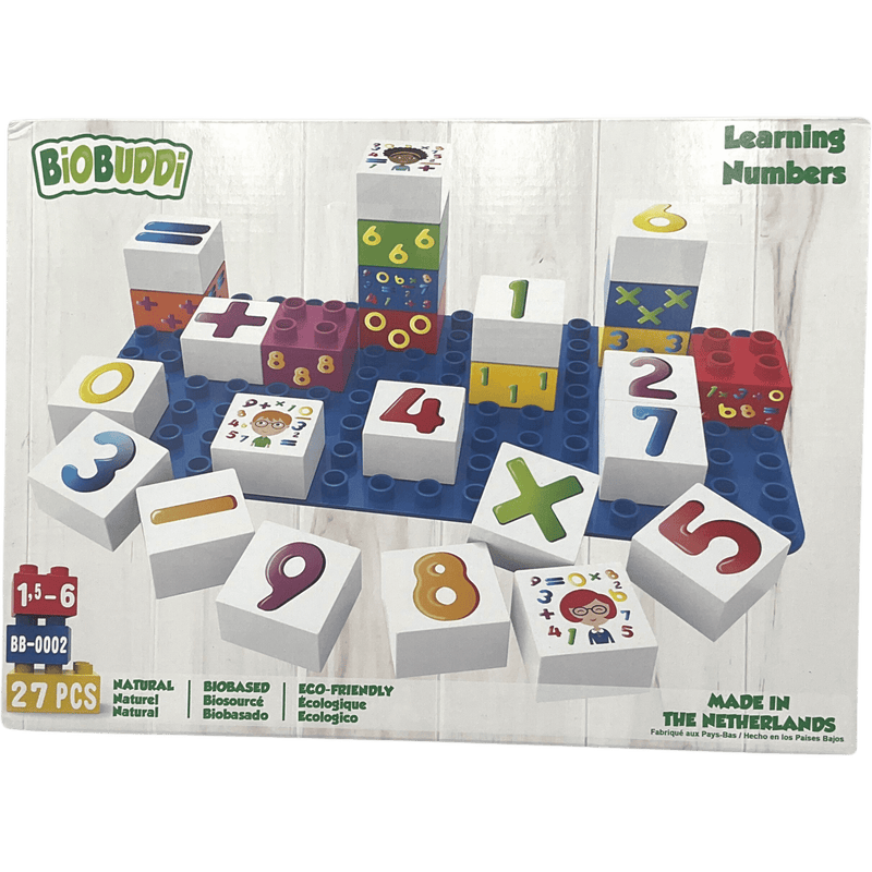 Apprentissage des nombres - 26 pièces + 1 plaque (compatible Duplo) - KIDIBAM