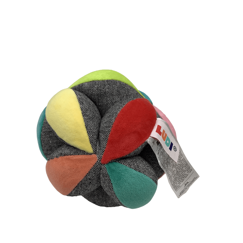 Balle de préhension multicolore en tissu - KIDIBAM