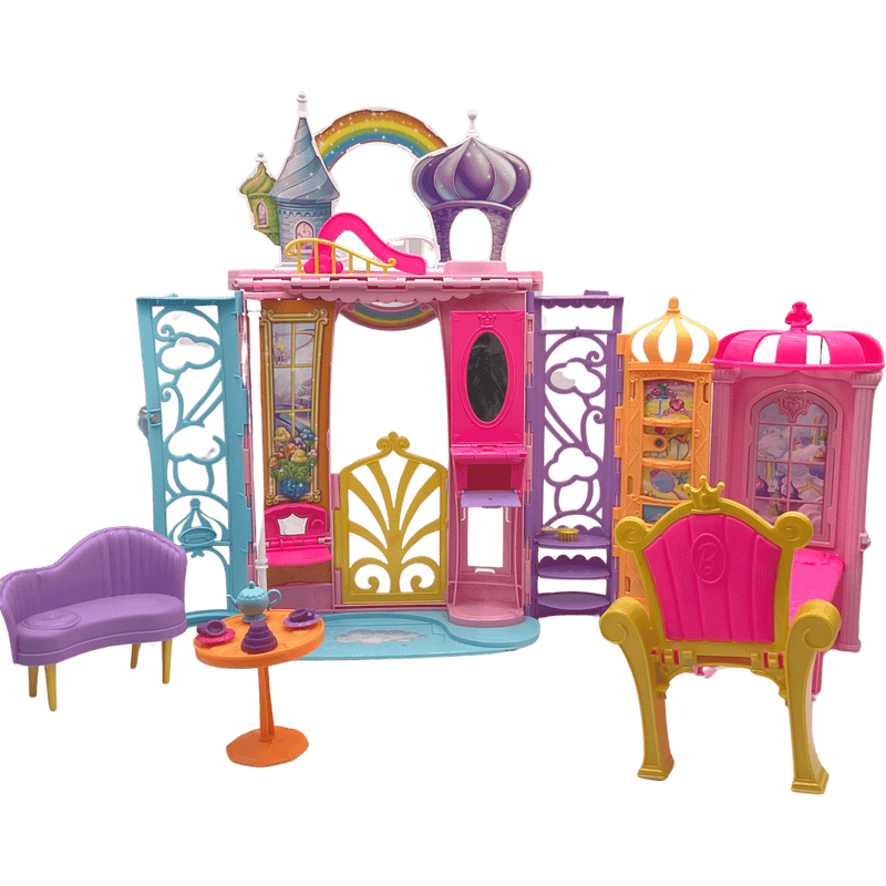 Barbie Château Arc-en-Ciel Transportable - KIDIBAM