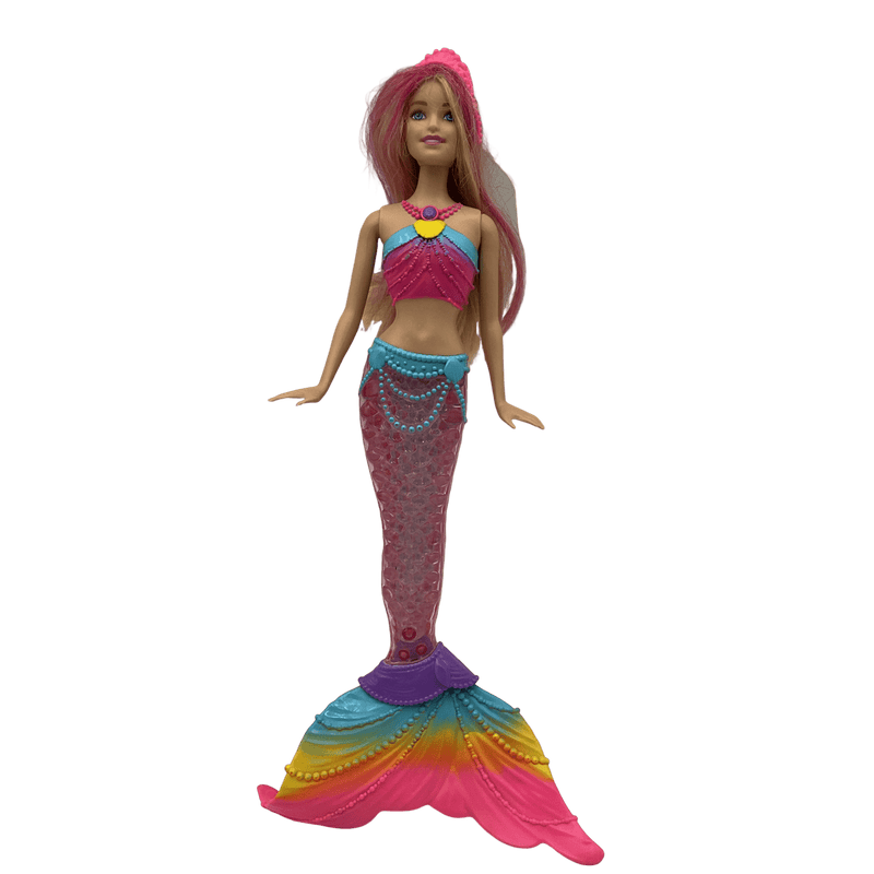 Barbie sirène magique arc - en - ciel lumineuse - KIDIBAM