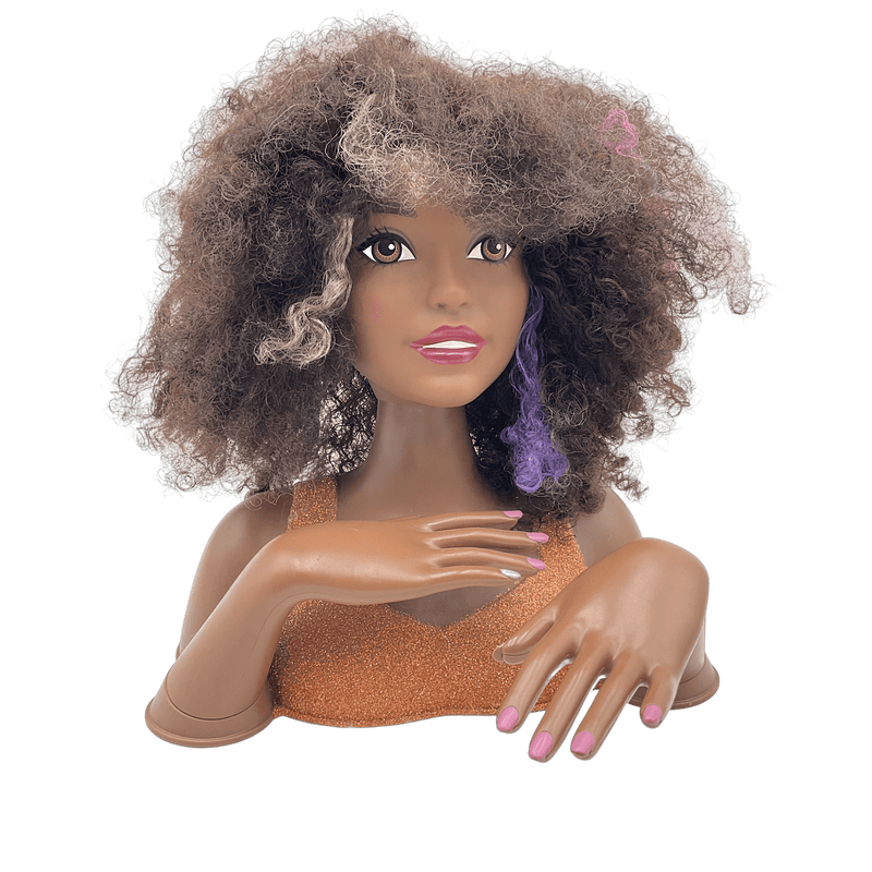 Barbie tête à coiffer cheveux Afro - KIDIBAM