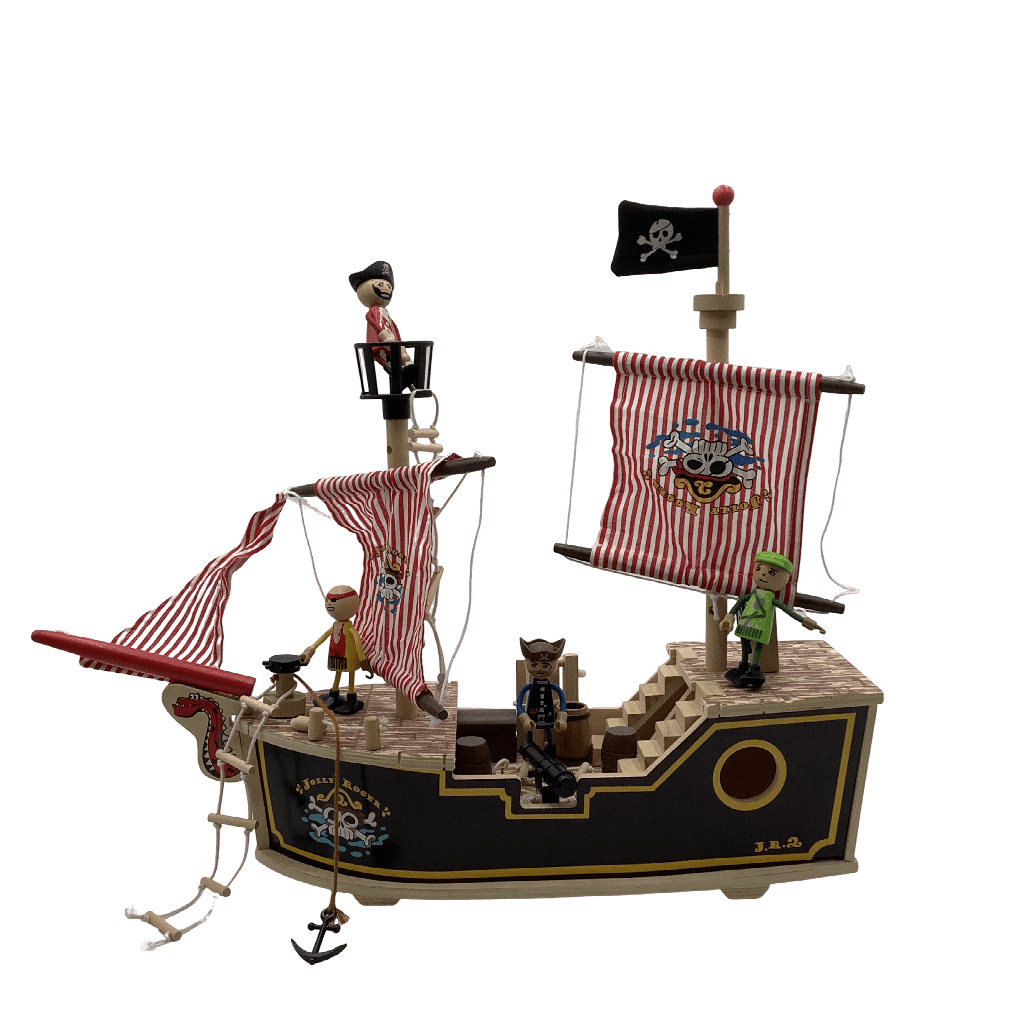 Bateau pirate en bois - KIDIBAM