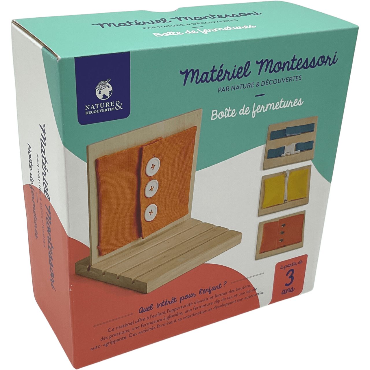 Boite de fermetures Montessori - KIDIBAM