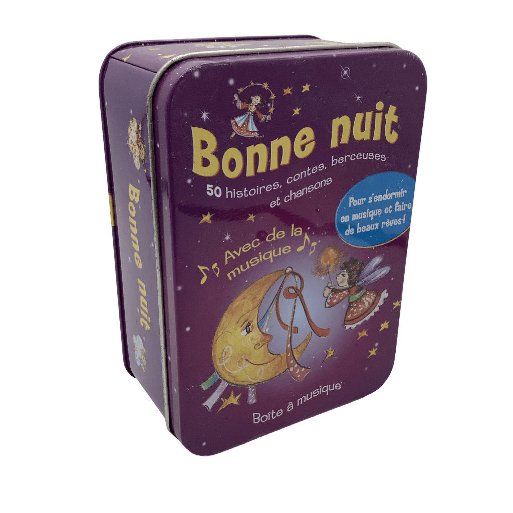 Bonne nuit - Boîte à musique 50 histoires, contes, berceuses et chansons - KIDIBAM