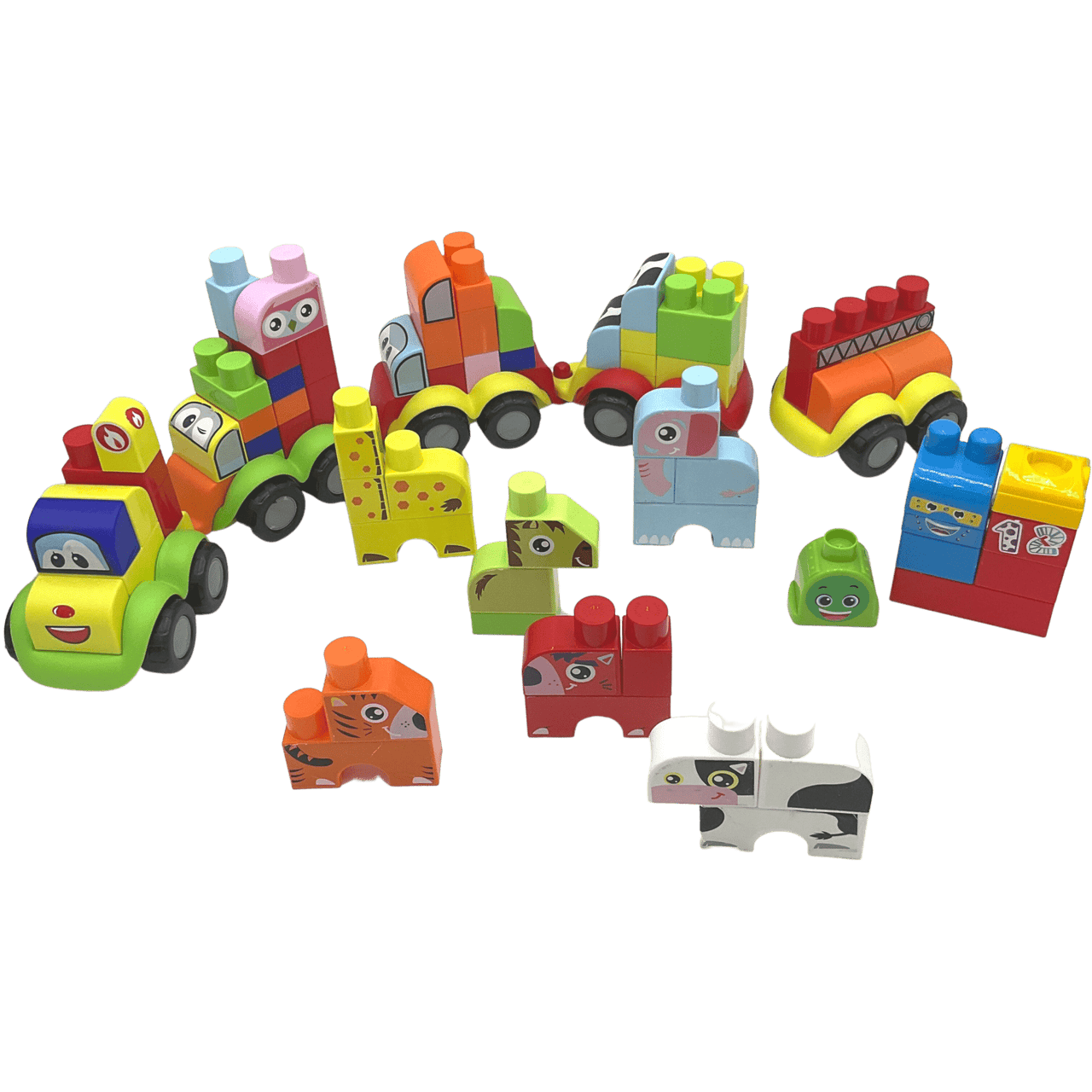 Briques Abrick train et animaux - KIDIBAM