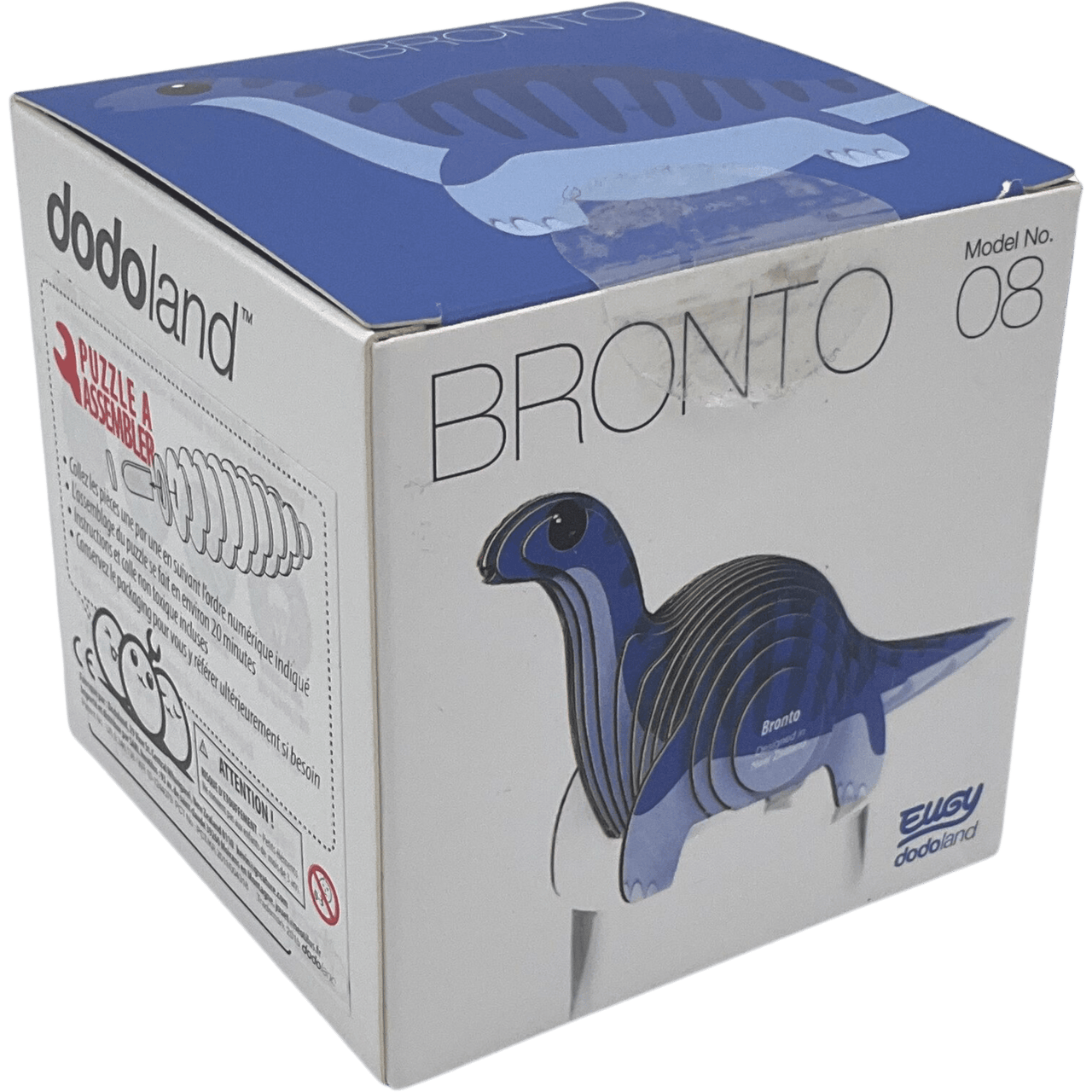 Bronto 08 puzzle 3D livré avec son tube de colle - KIDIBAM