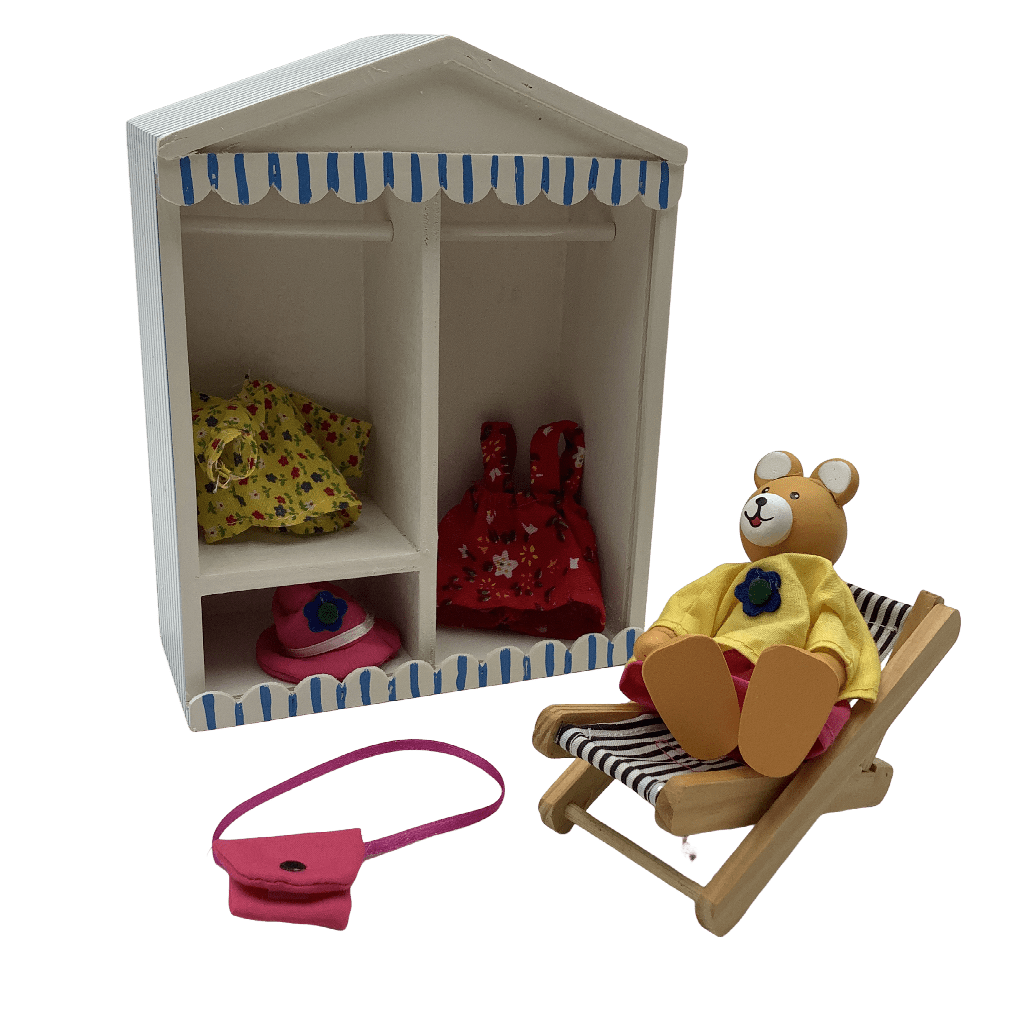Cabane de plage pour ourson en bois - KIDIBAM