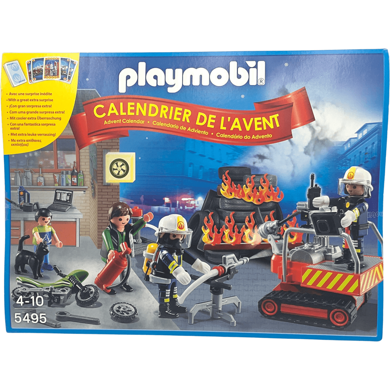 Calendrier de l'avant Pompiers et Atelier moto 5495 - KIDIBAM