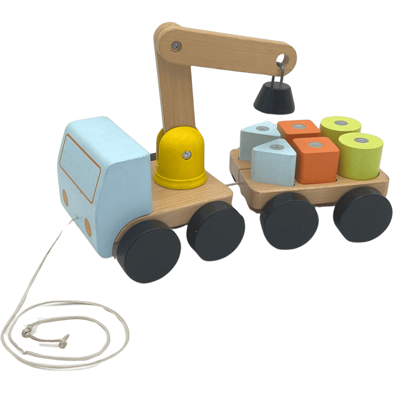 Camion grue avec cubes aimantés en bois - KIDIBAM
