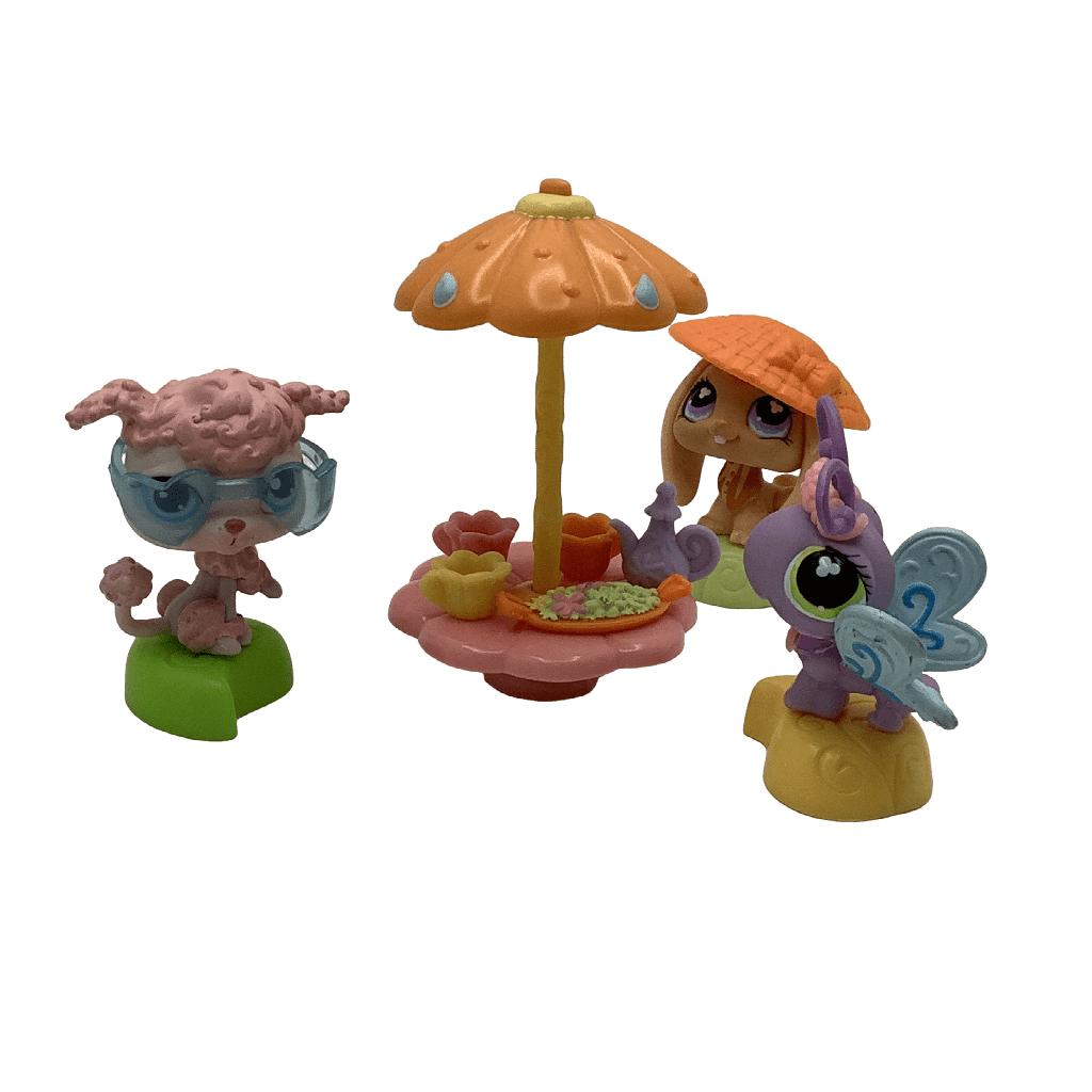 Caniche lapin et papillon au jardin Littlest Pet Shop - KIDIBAM