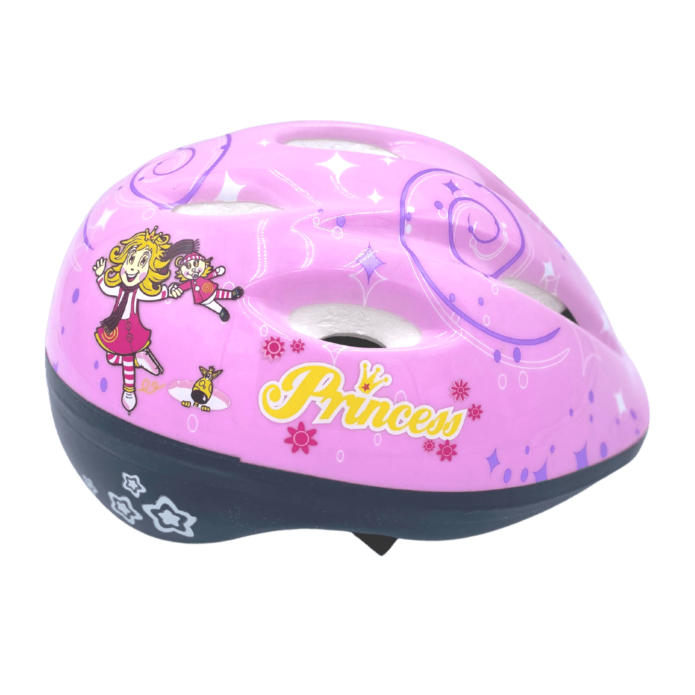 Casque Princess vélo/roller - Rose - T.52 à 56 (5 à 8 ans) - KIDIBAM