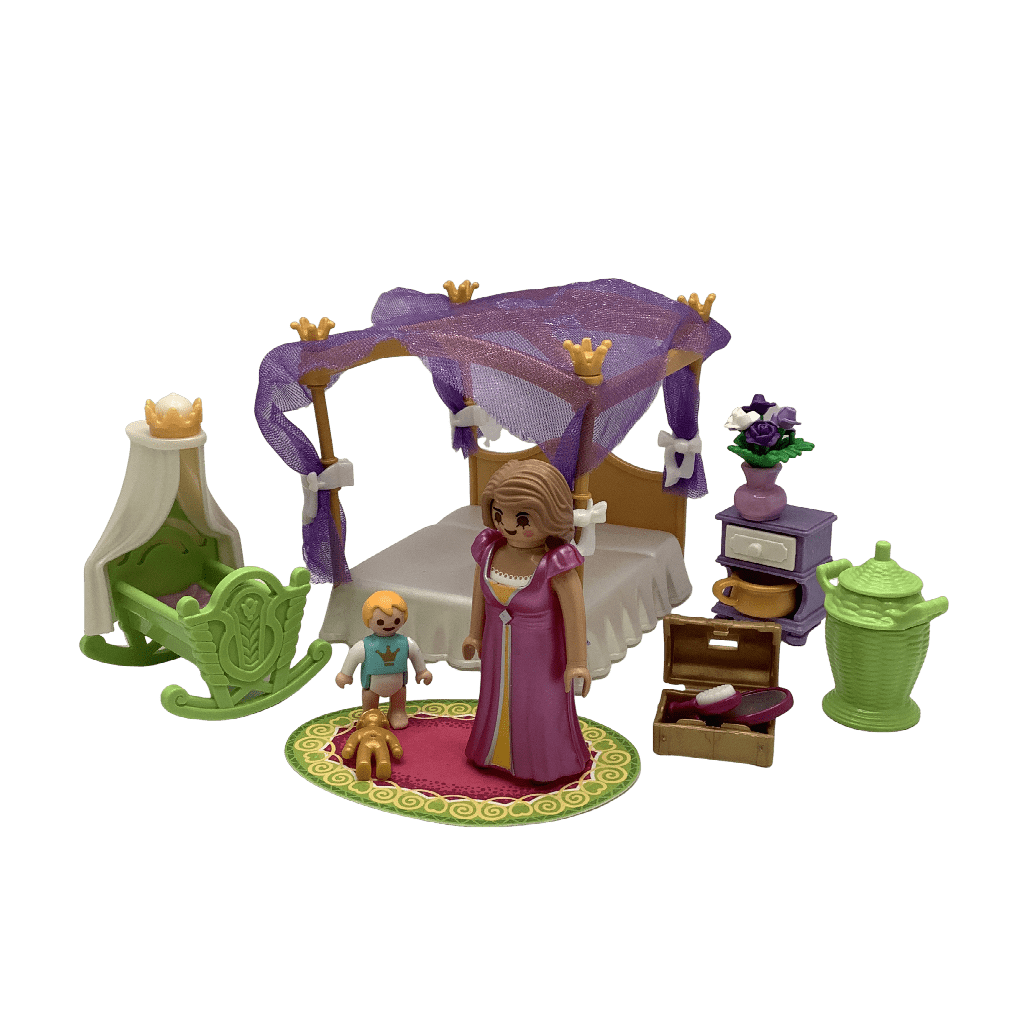 Chambre de la reine avec lit à baldaquins 6851 - KIDIBAM