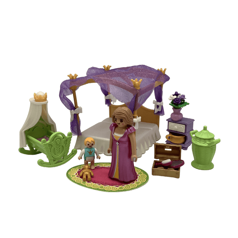 Chambre de la reine avec lit à baldaquins 6851 - KIDIBAM
