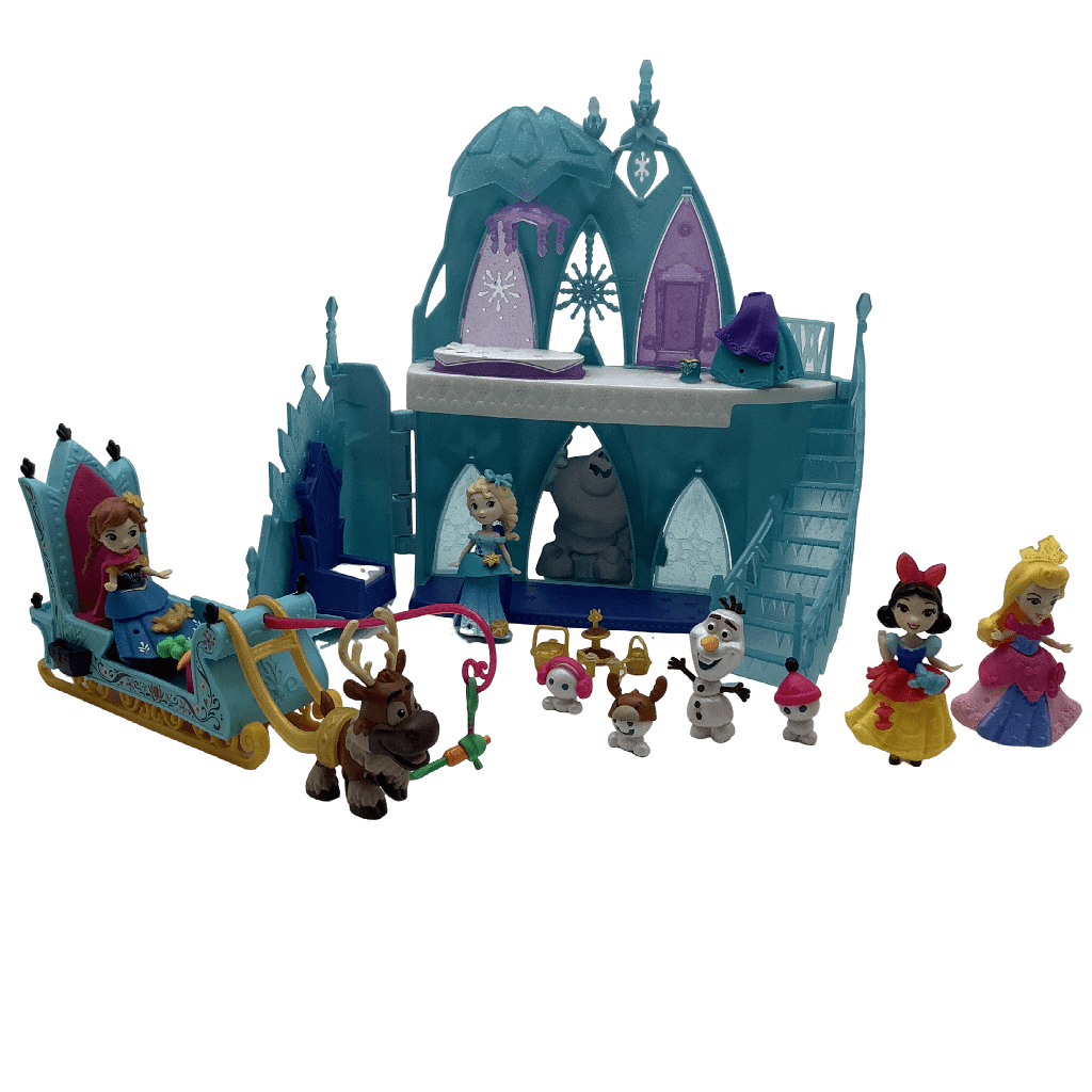 Château et figurines La Reine des Neiges et autres Princesses Disney - KIDIBAM