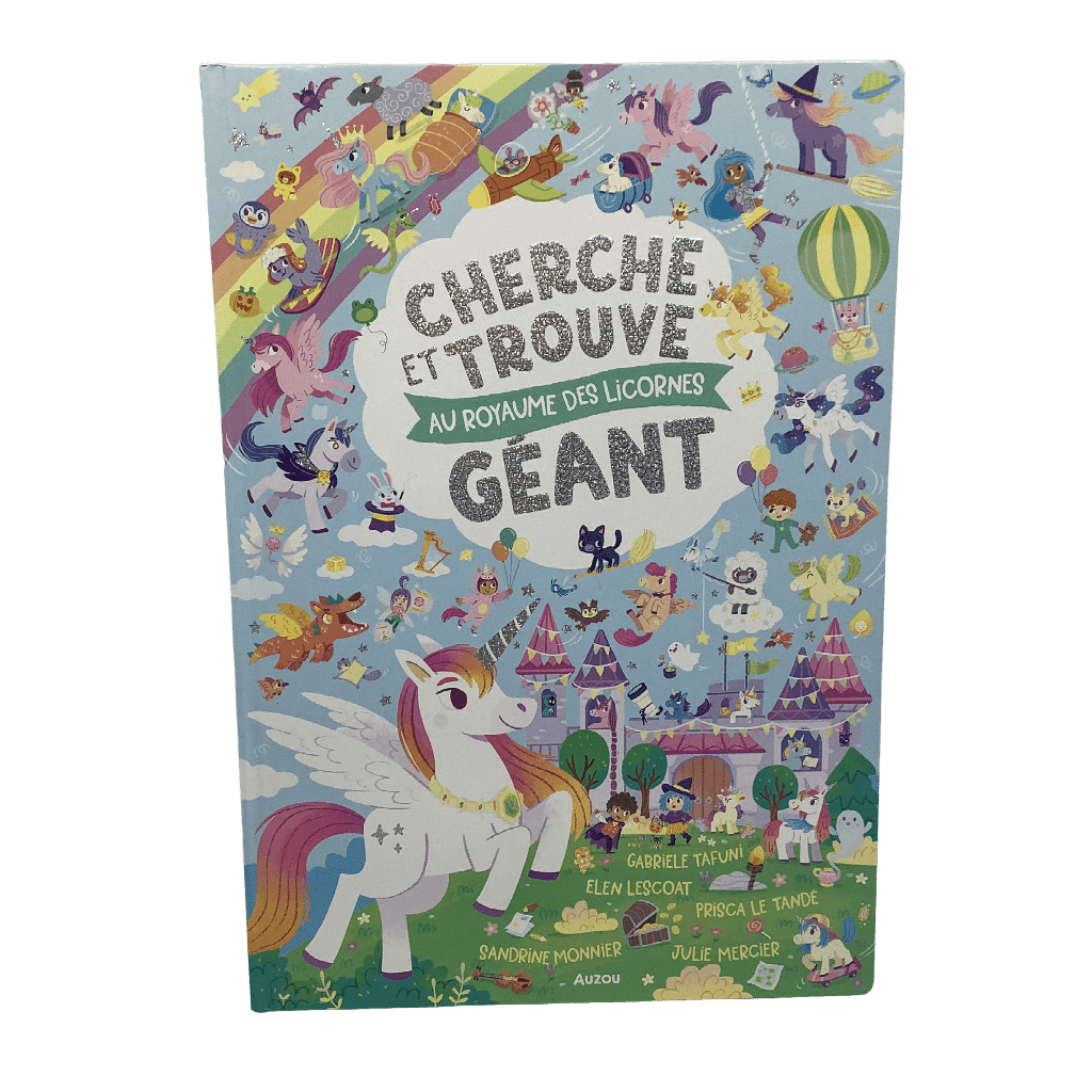 Cherche et trouve géant au royaume des licornes - KIDIBAM