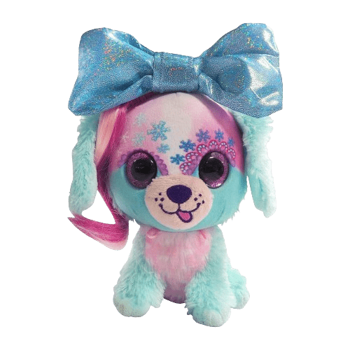 Chiot bleu rose et flocons Frosty 18cm - KIDIBAM