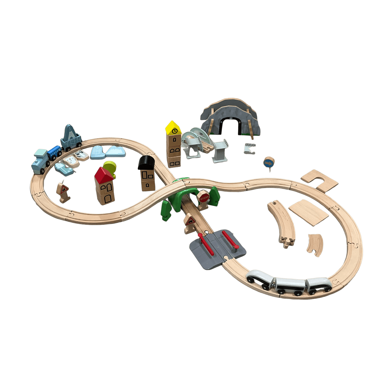 Circuit de train en bois - KIDIBAM