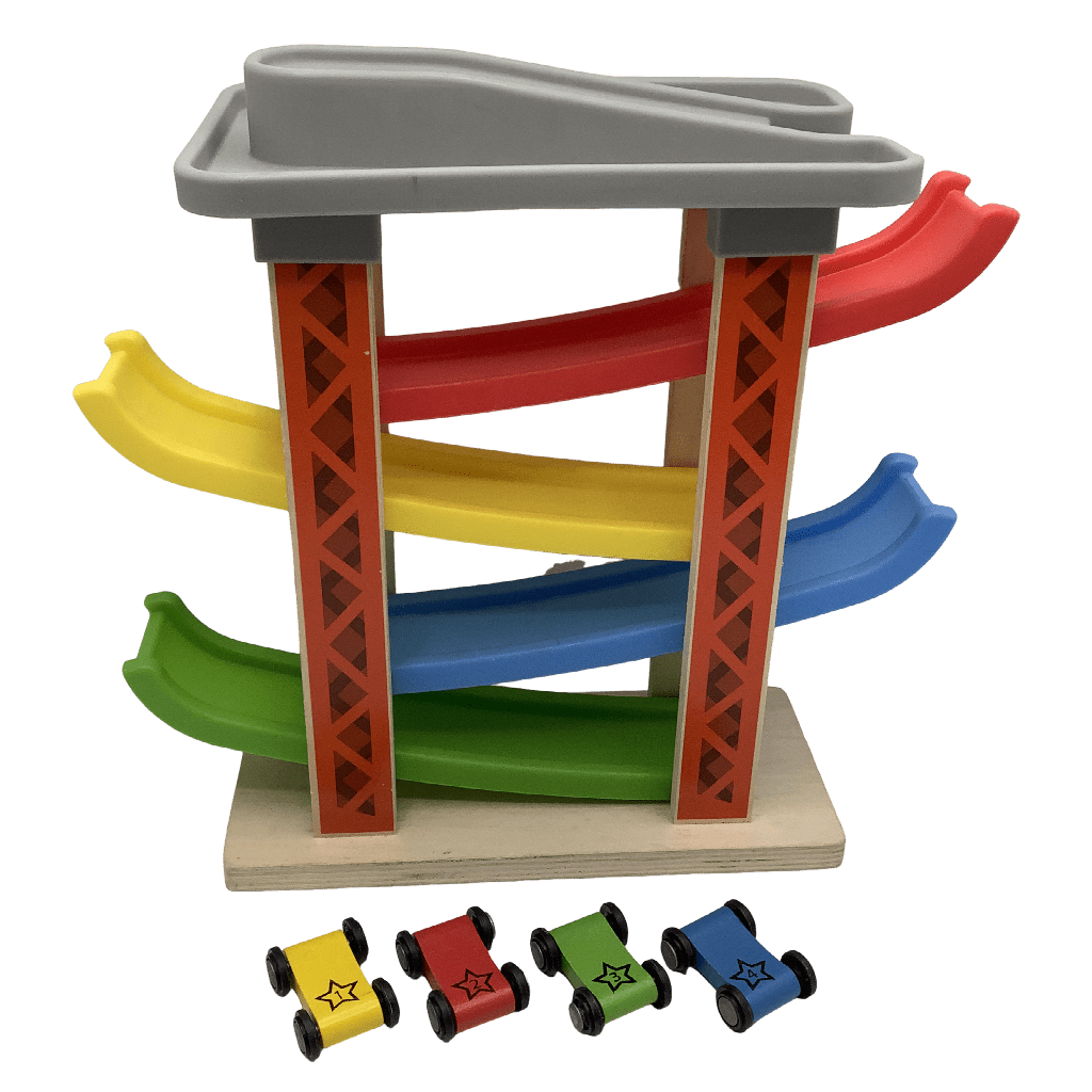 Circuit de voitures en bois 24cm - KIDIBAM